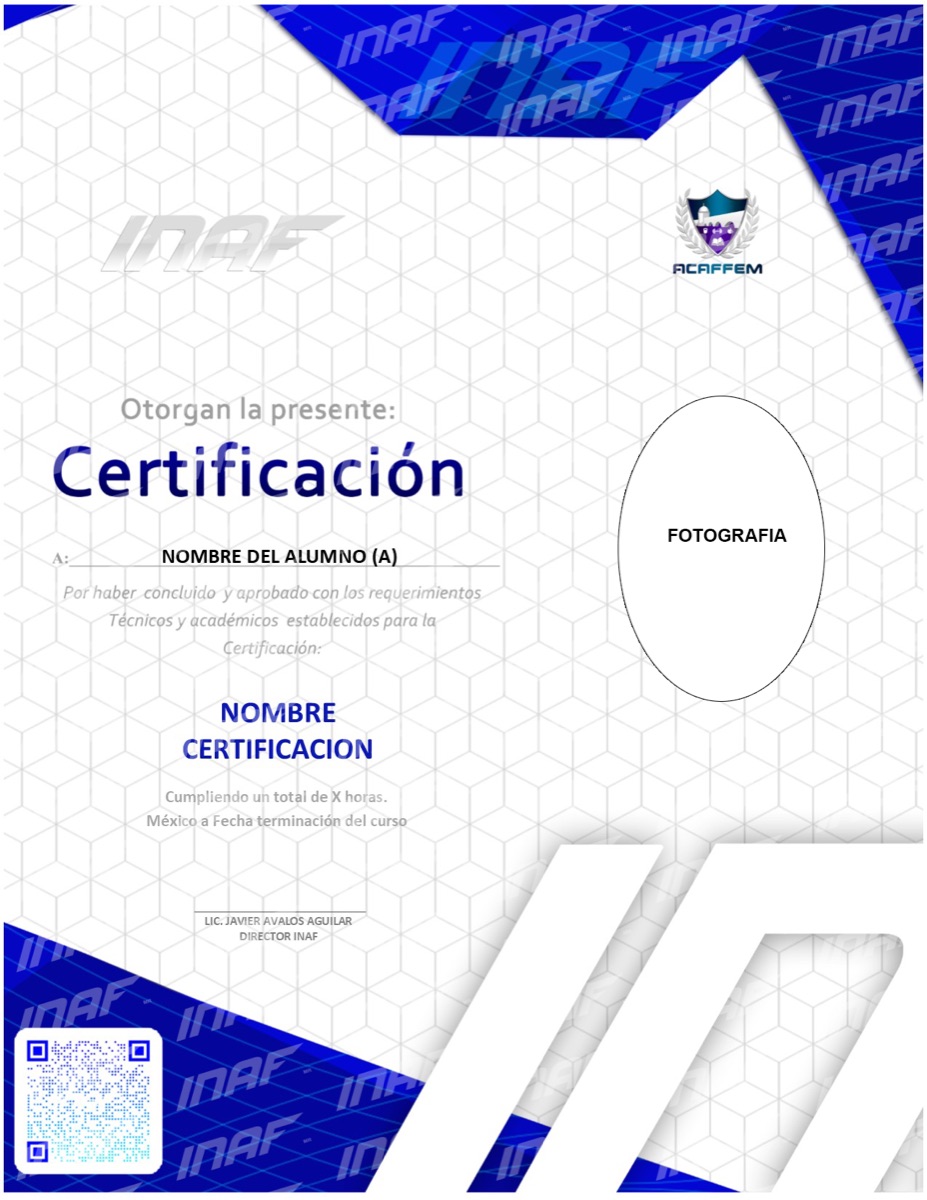 Ejemplo del certificado digital