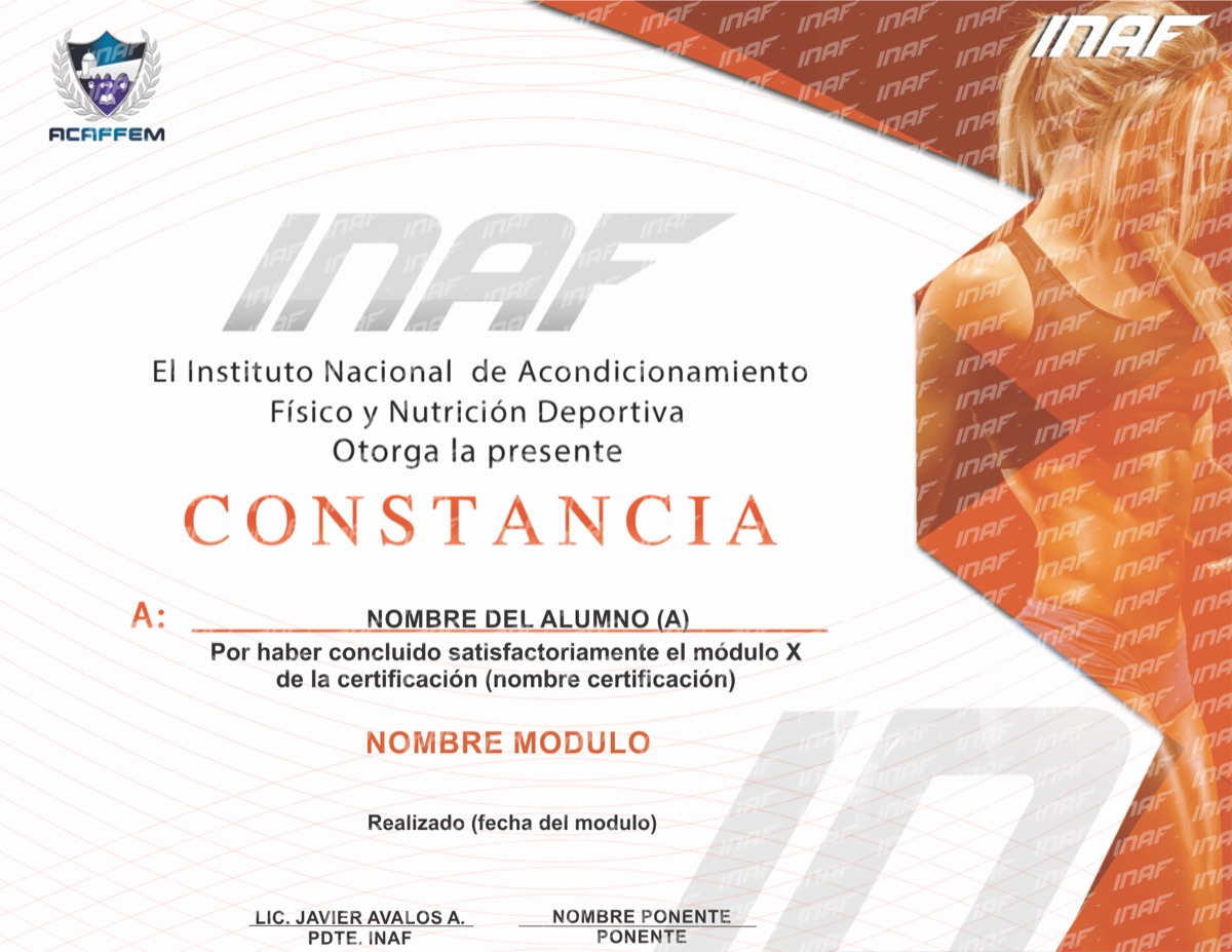 Ejemplo de la constancia por módulo